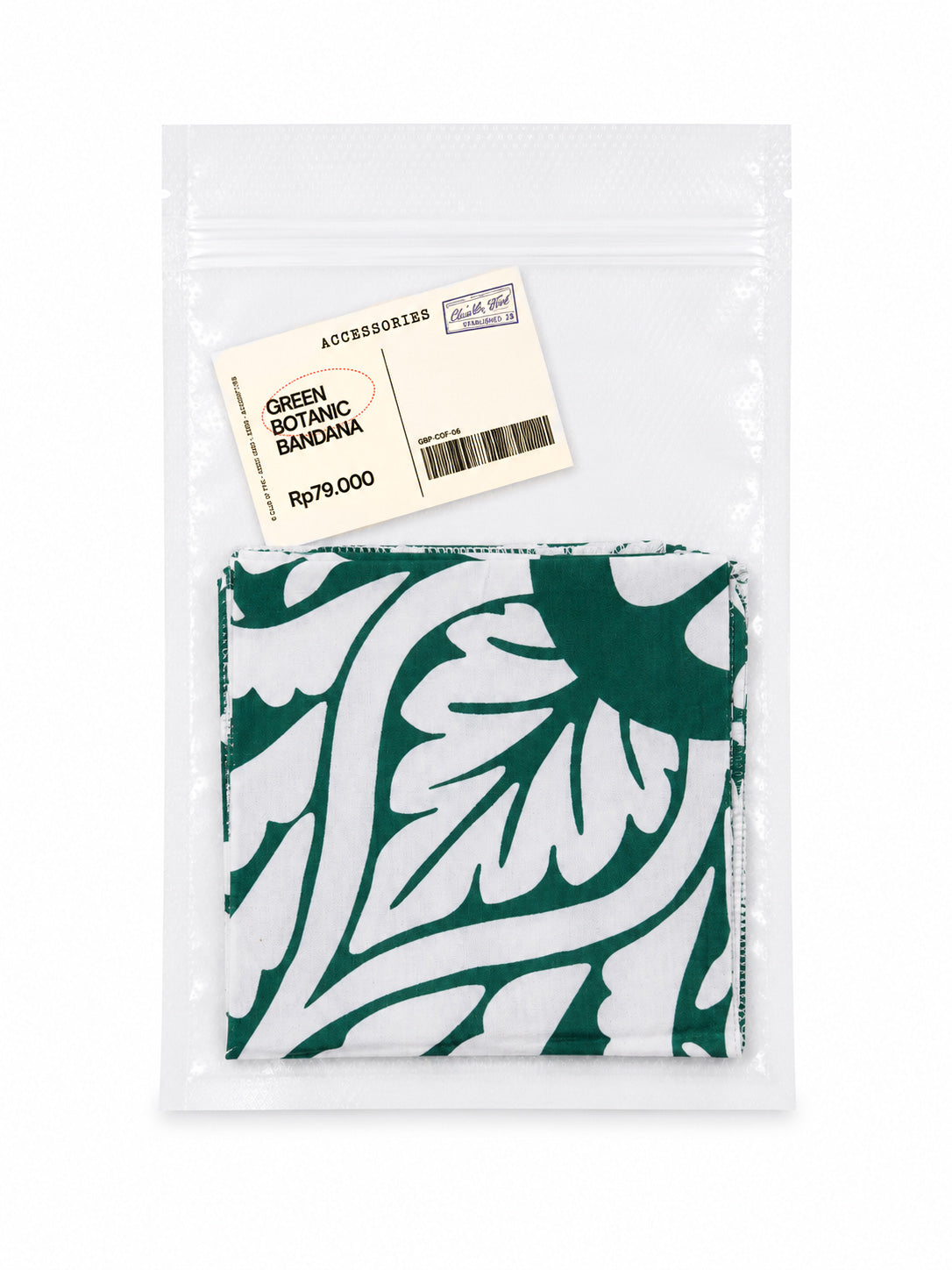 Club of Five Green Botanic Bandana