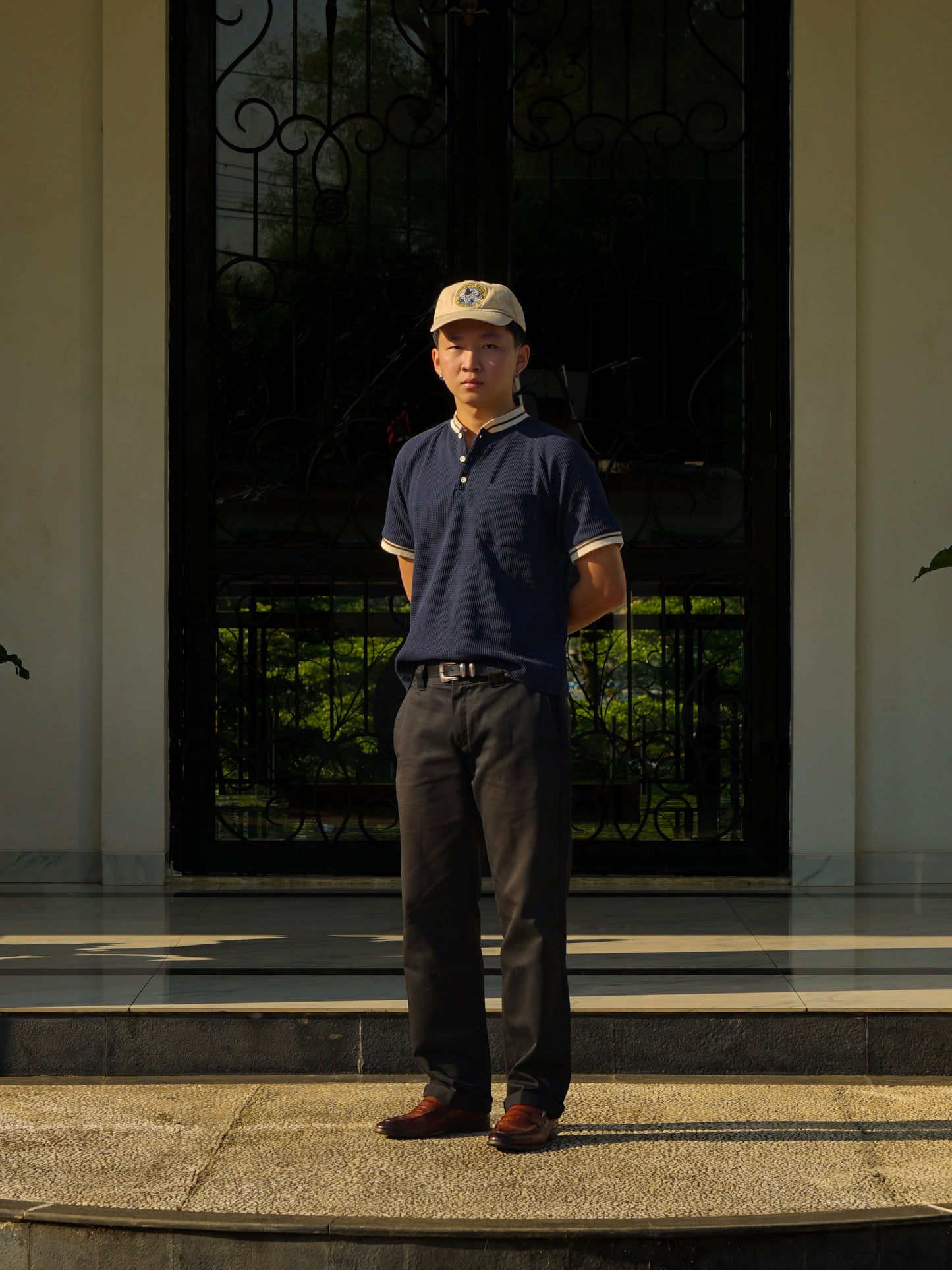 Neighborhood Navy Henley Tee