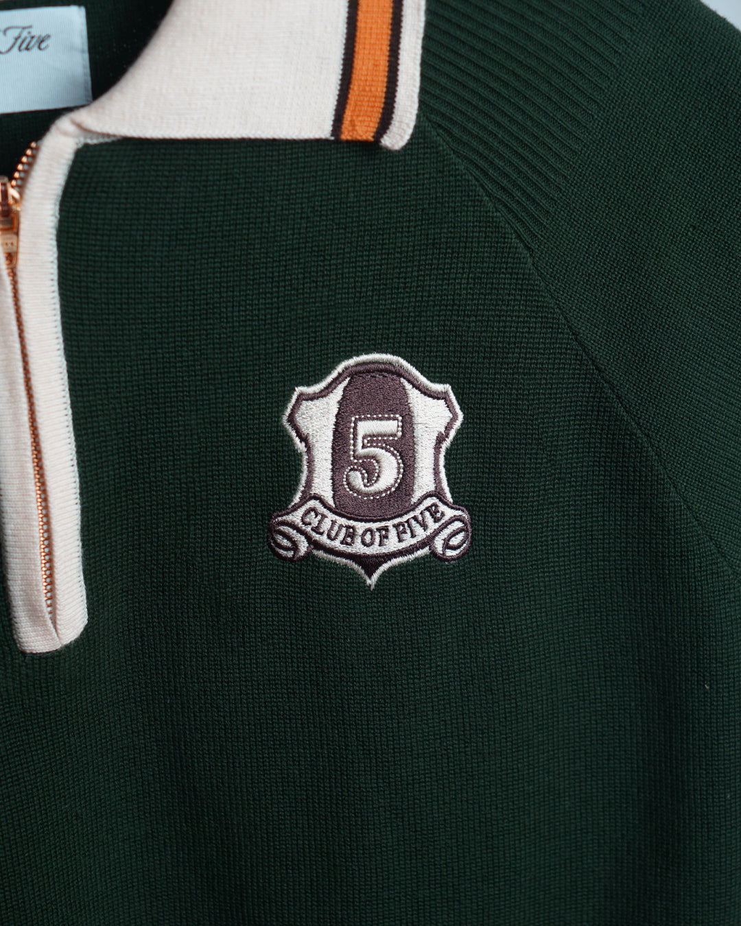 Club of Five Green Half-Zip (SS)