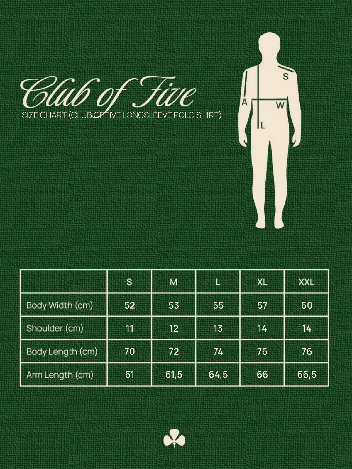 Club of Five White Polo Shirt (LS)