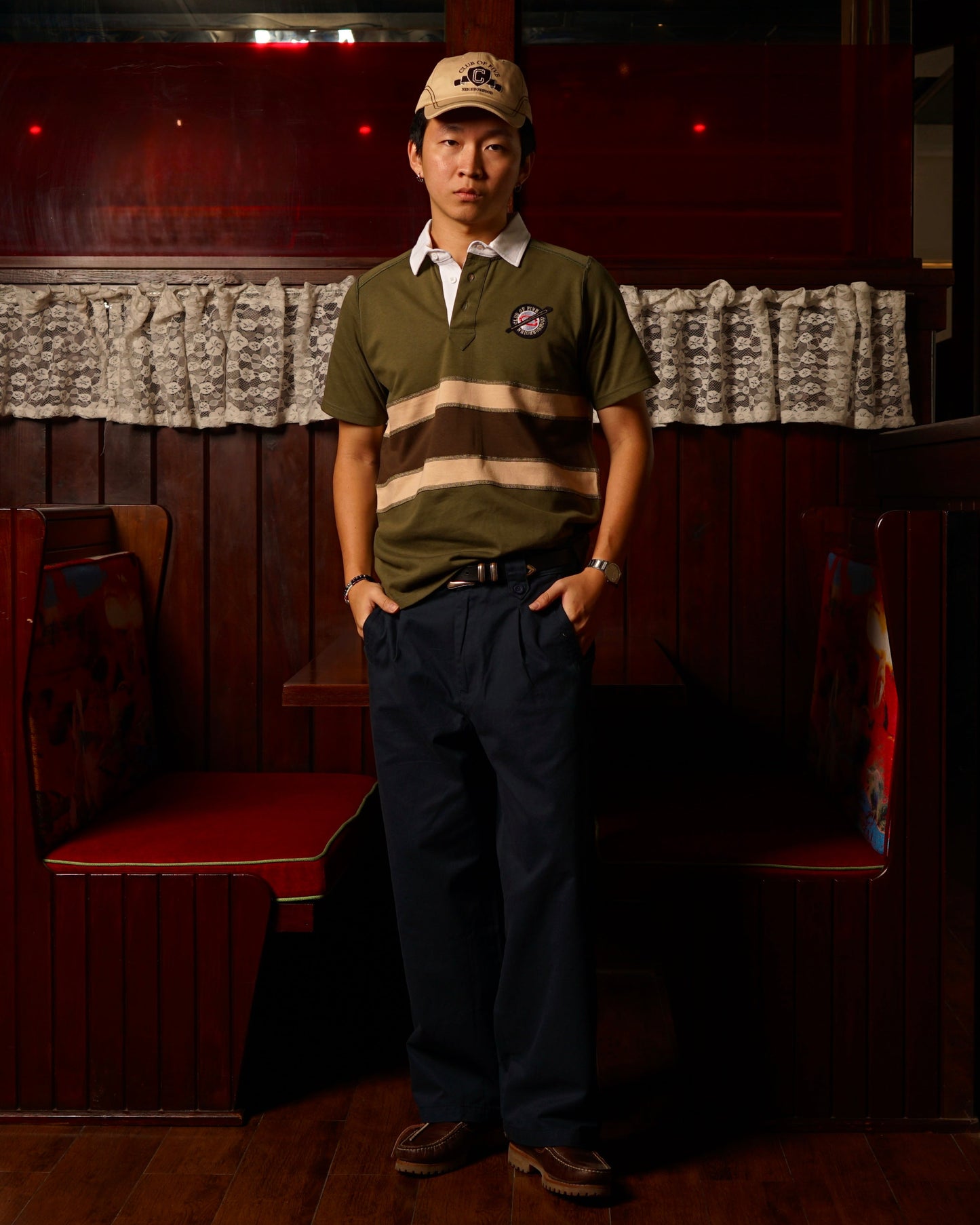 Neighborhood Military Green Rugby Shirt