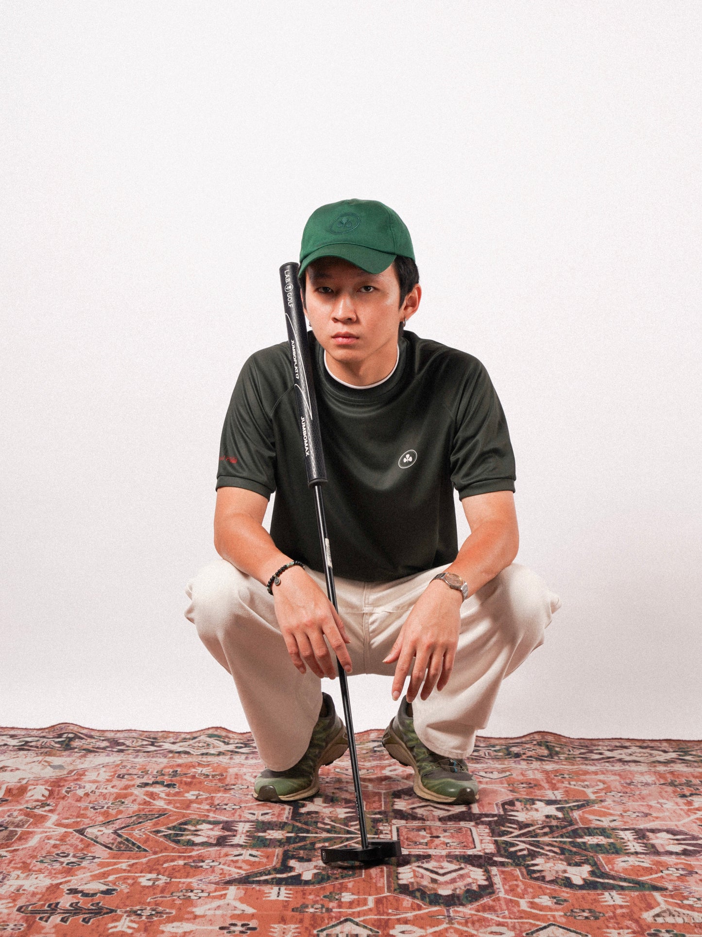 Mutual Club Green Mock Neck T-shirt