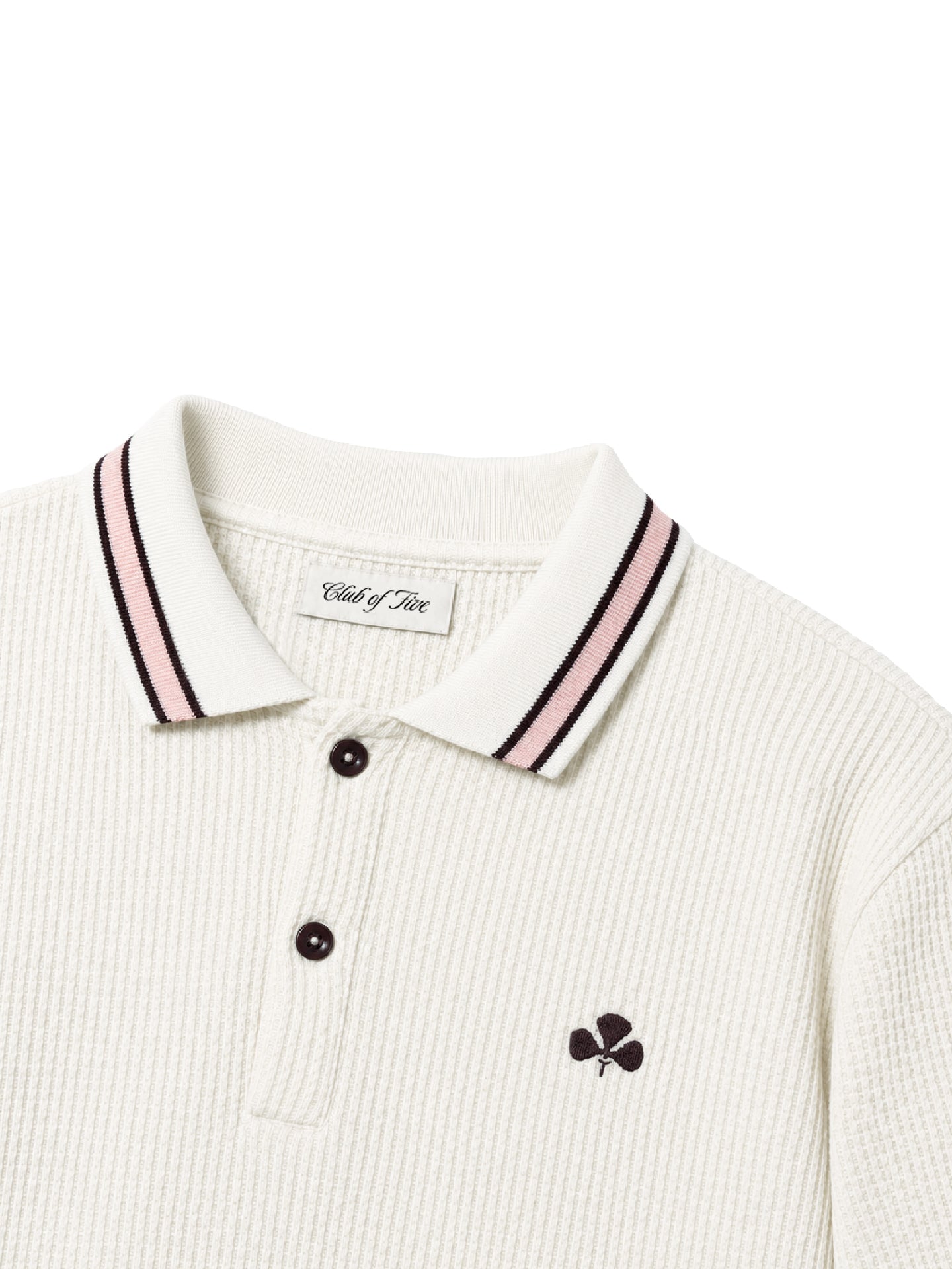 Club of Five White Polo Shirt (LS)
