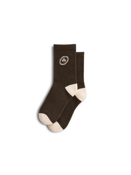 Mutual Club Brown Quarter Socks