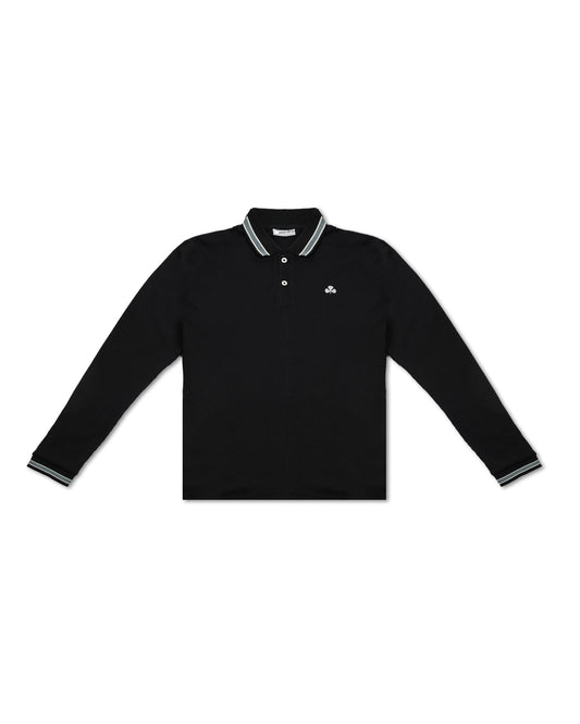 Club of Five Black Polo Shirt (LS)