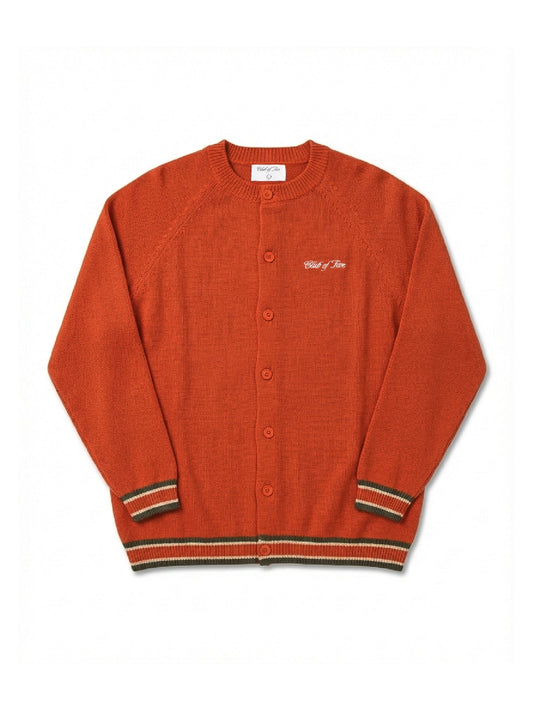 Neighborhood Orange Collarless Cardigan