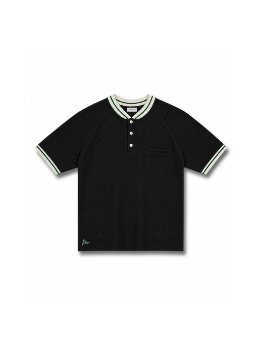 Neighborhood Black Henley Tee