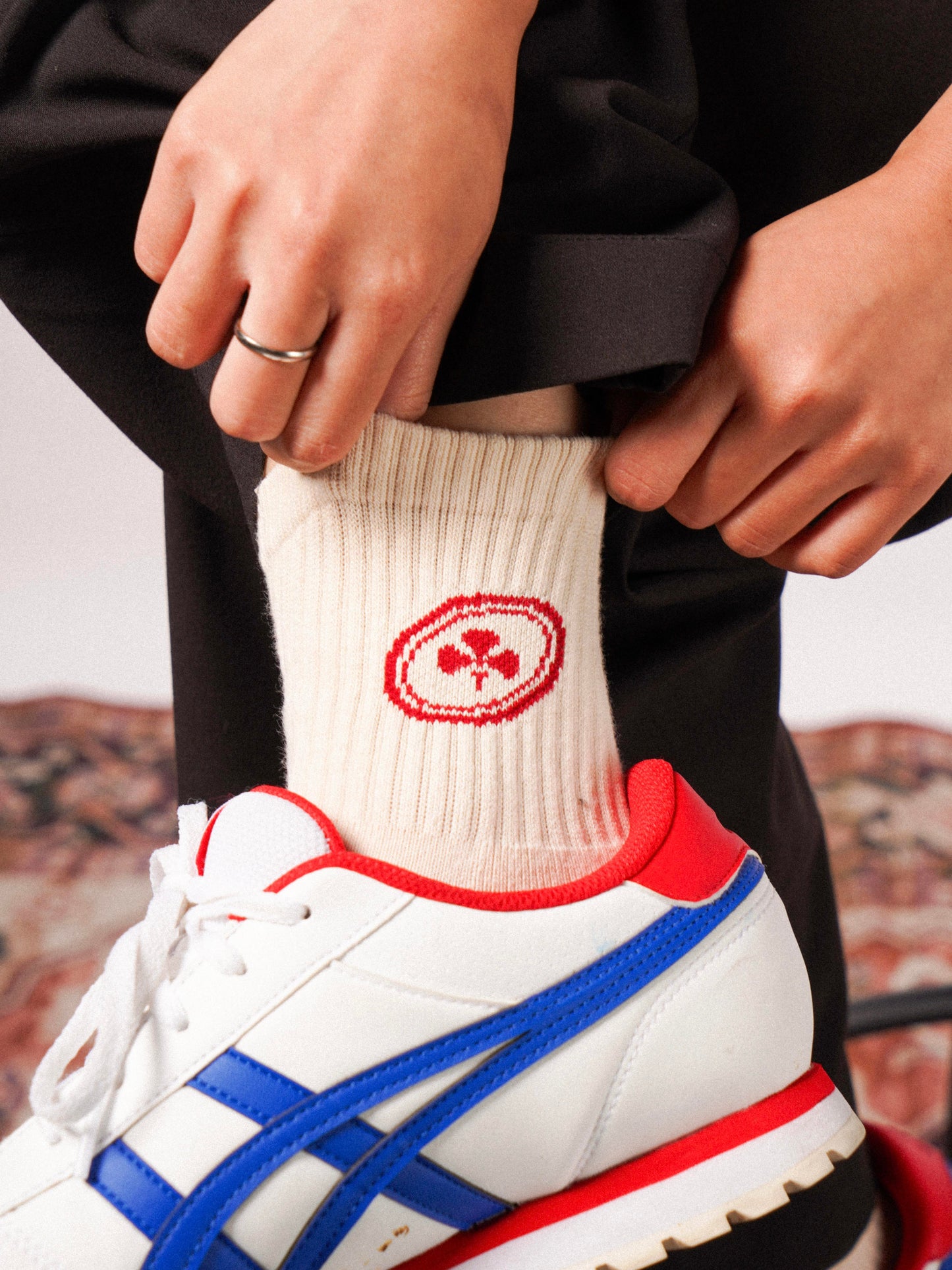 Mutual Club Classic Red Quarter Socks