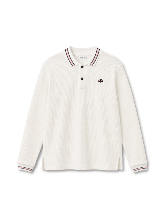 Club of Five White Polo Shirt (LS)