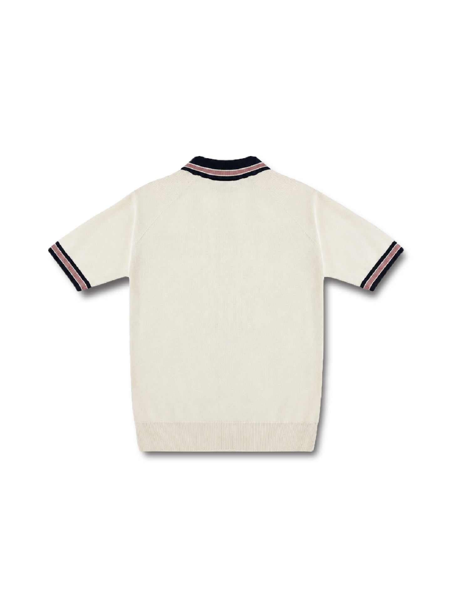 Neighborhood White Half-Zip (SS)