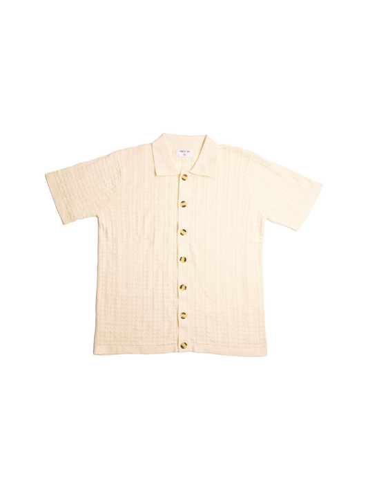 Cabin White Knitted Shirt