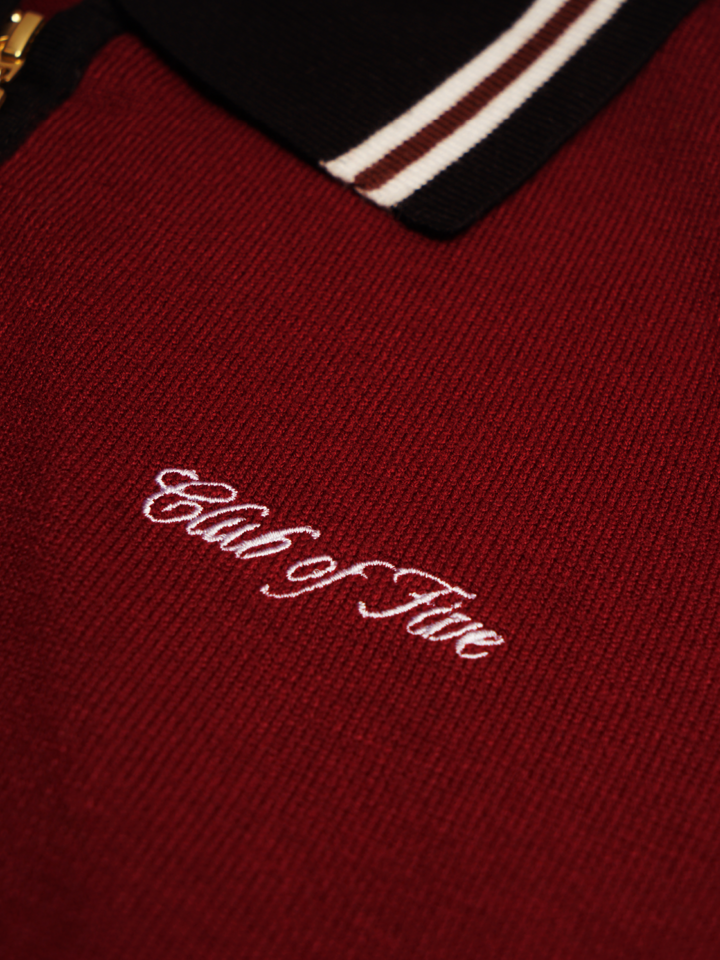 Cabin Maroon Full-Zip Sweater