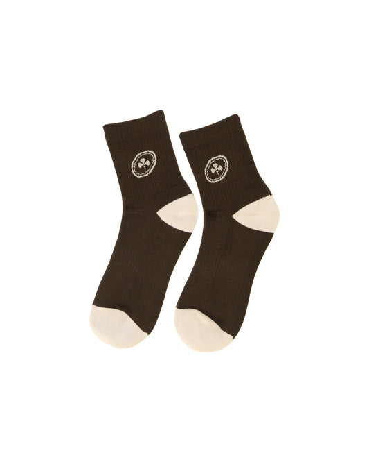 Mutual Club Brown Quarter Socks