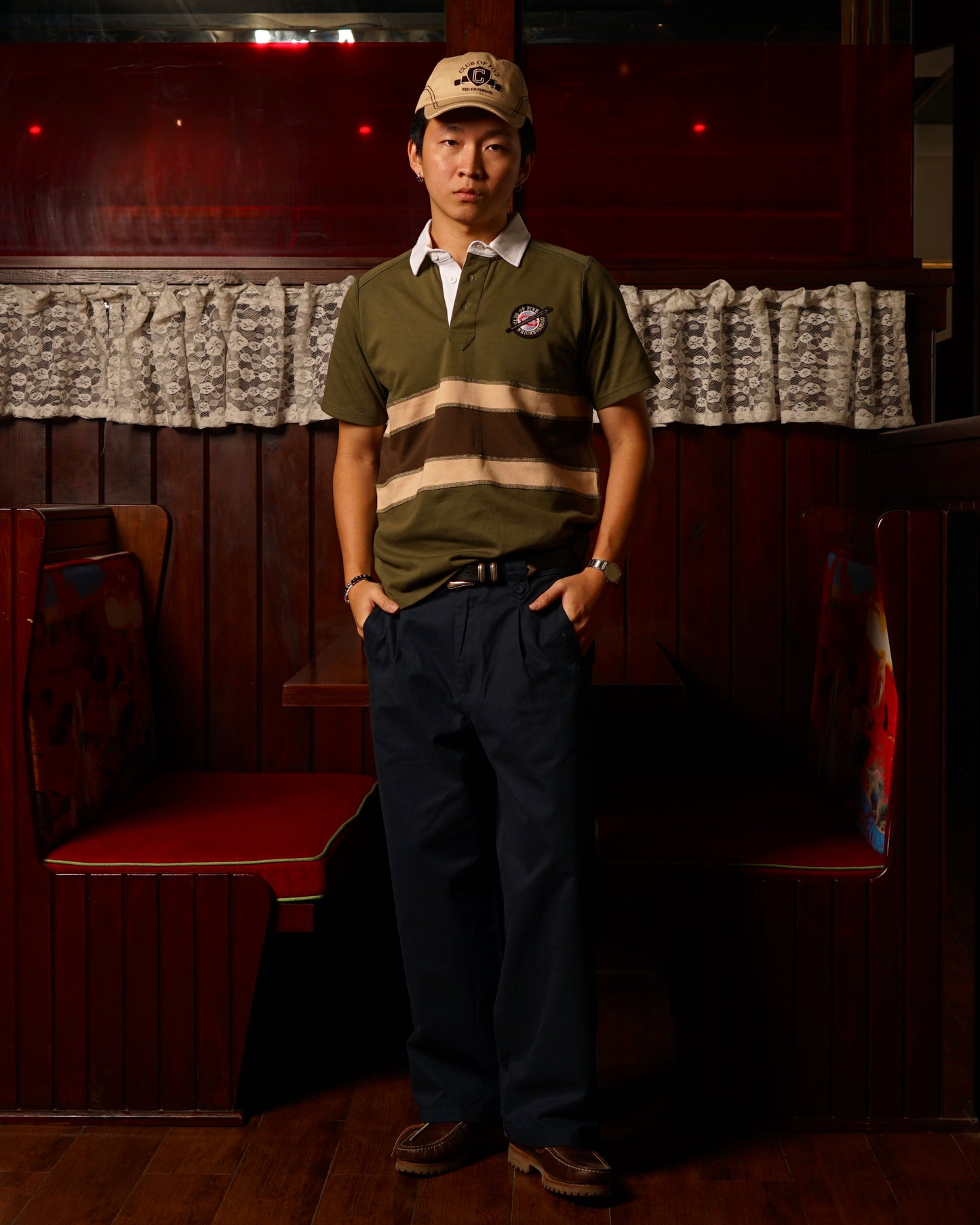 Neighborhood Military Green Rugby Shirt