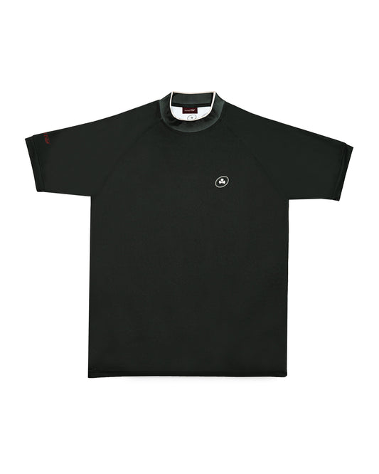 Mutual Club Green Mock Neck T-shirt