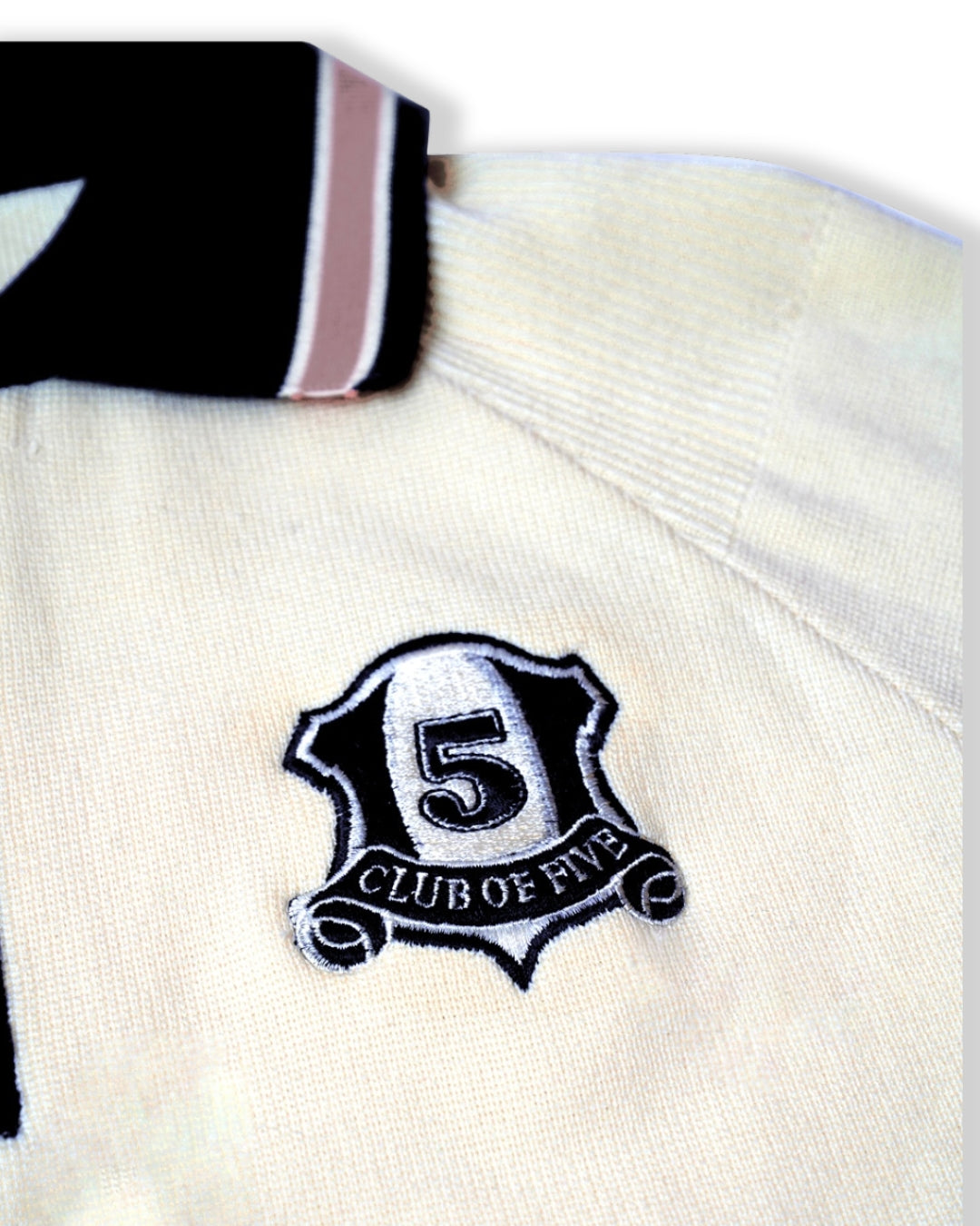 Neighborhood White Half-Zip (SS)