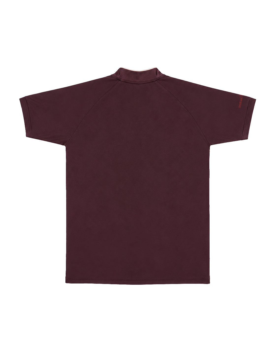 Mutual Club Maroon Mock Neck T-shirt