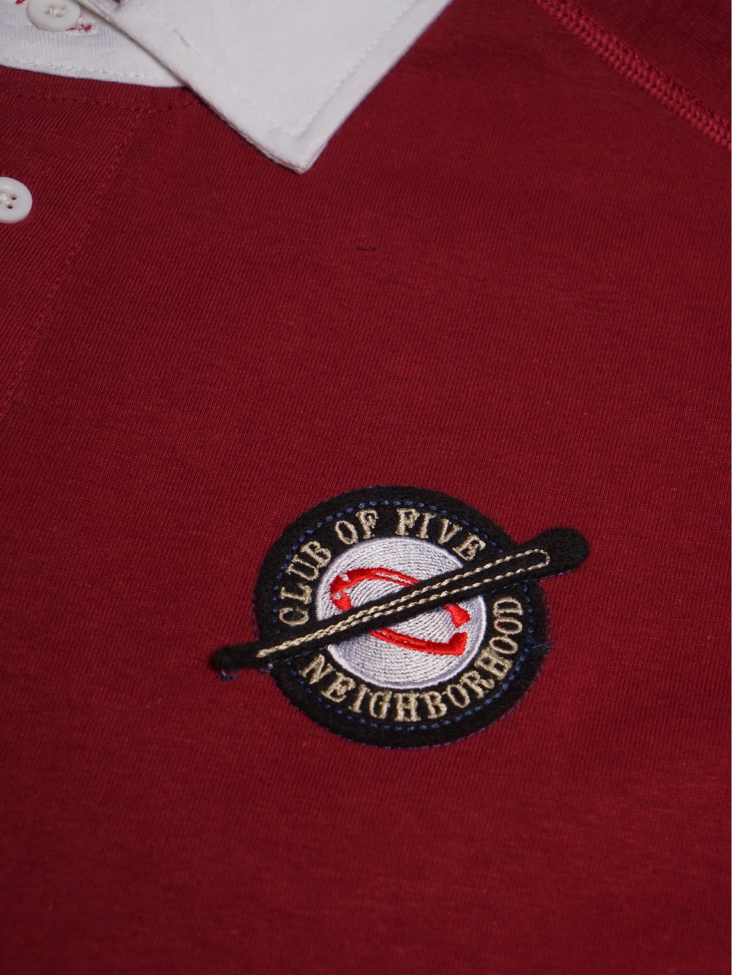 Neigborhood Classic Red Rugby Shirt