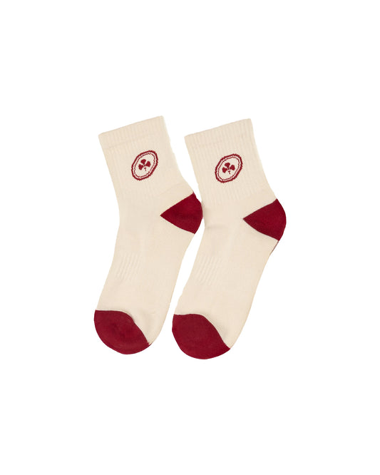 Mutual Club Classic Red Quarter Socks
