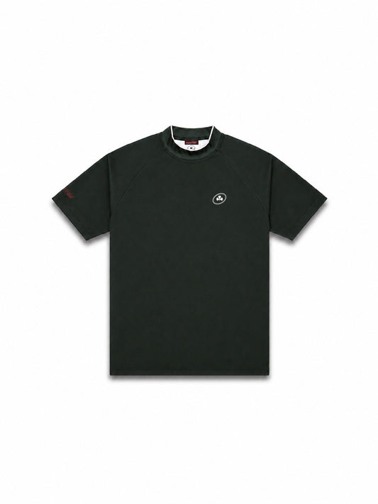 Mutual Club Green Mock Neck T-shirt
