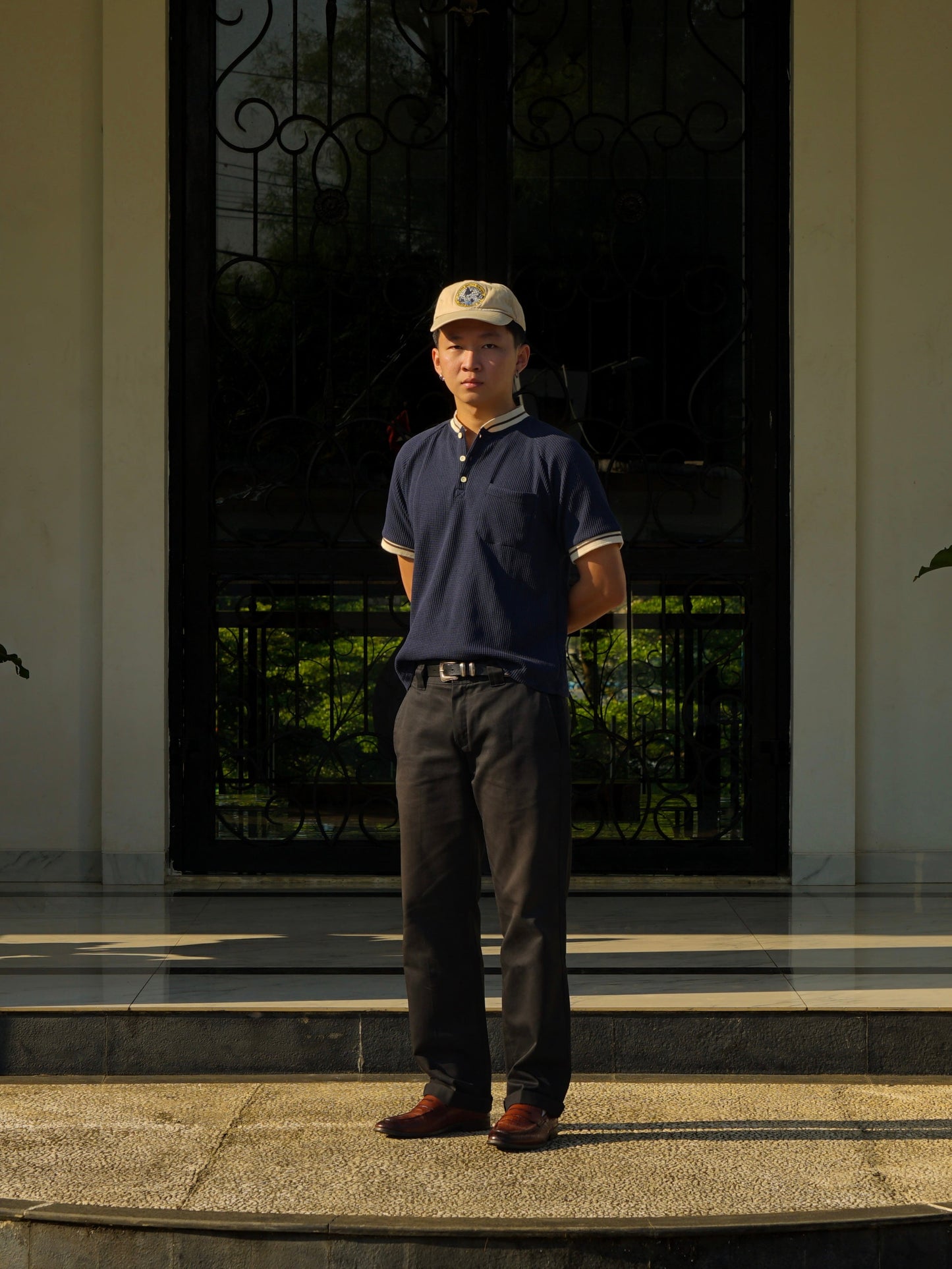 Neighborhood Navy Henley Tee