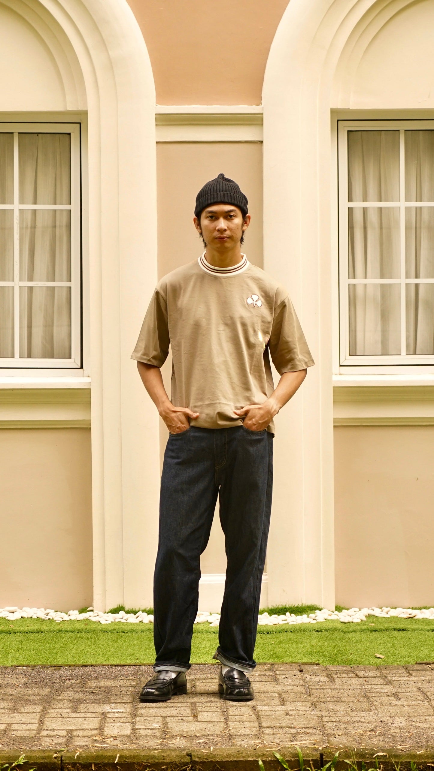 Club of Five Light Brown T-Shirt