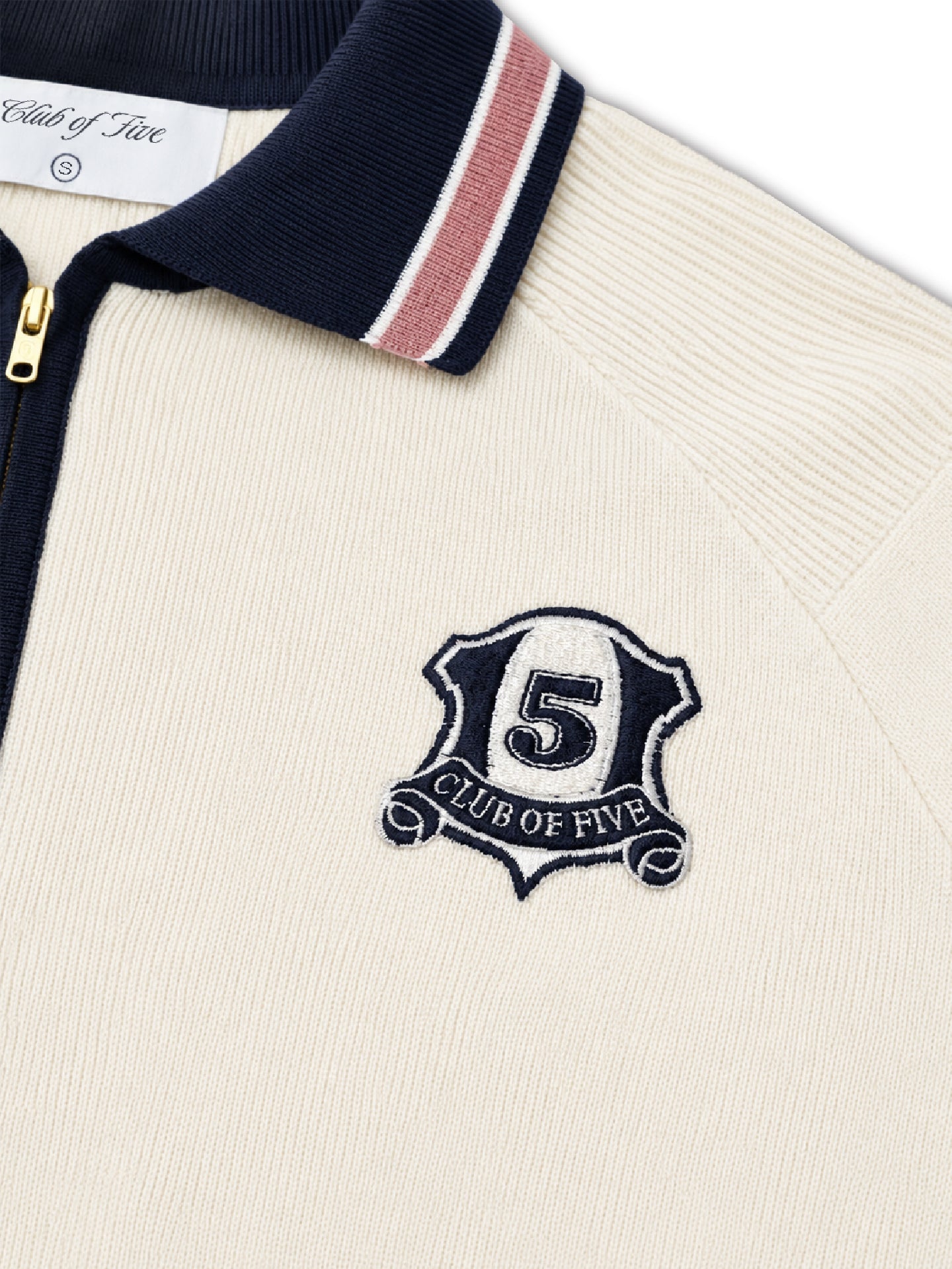 Neighborhood White Half-Zip (SS)