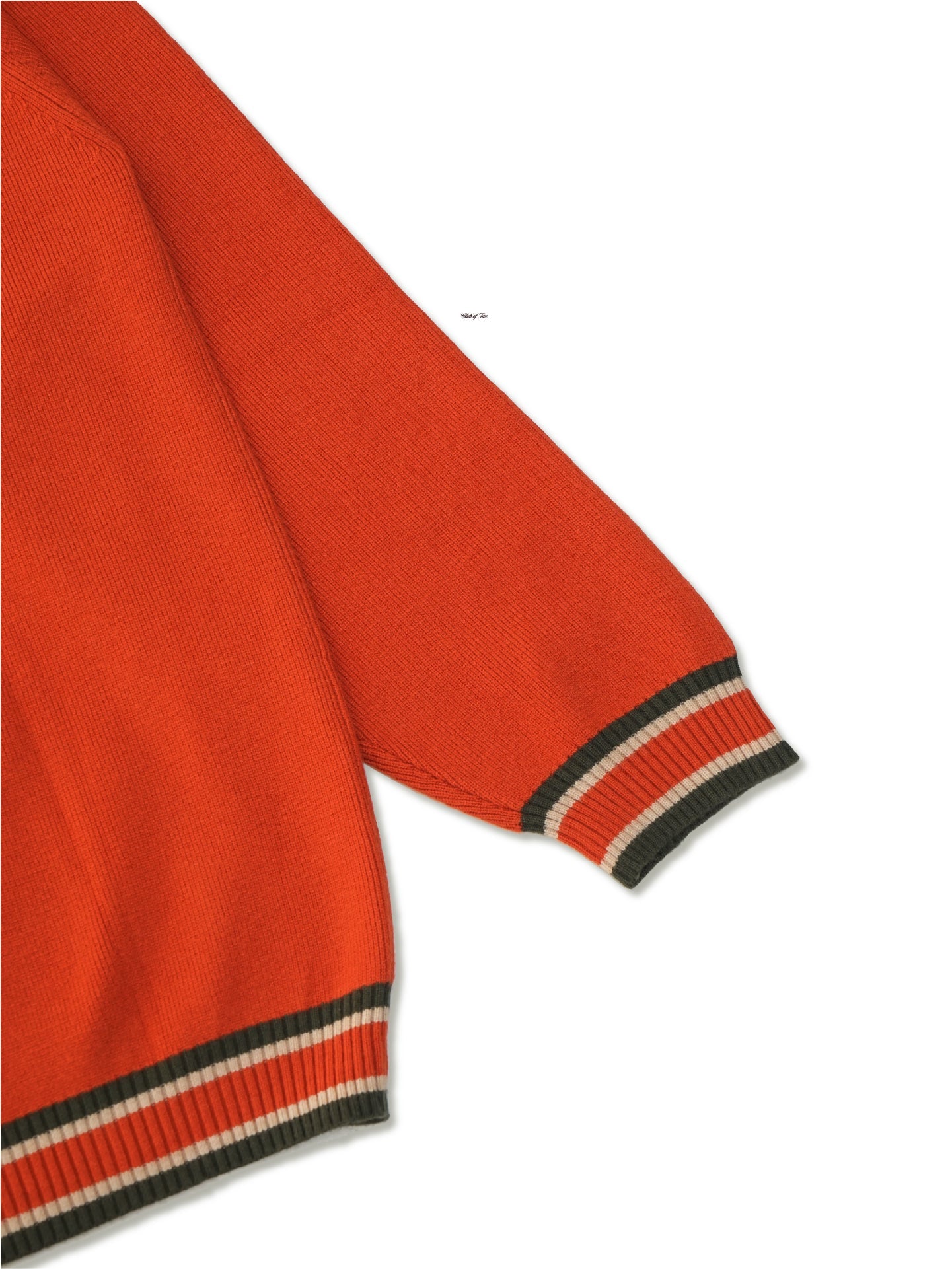 Neighborhood Orange Collarless Cardigan