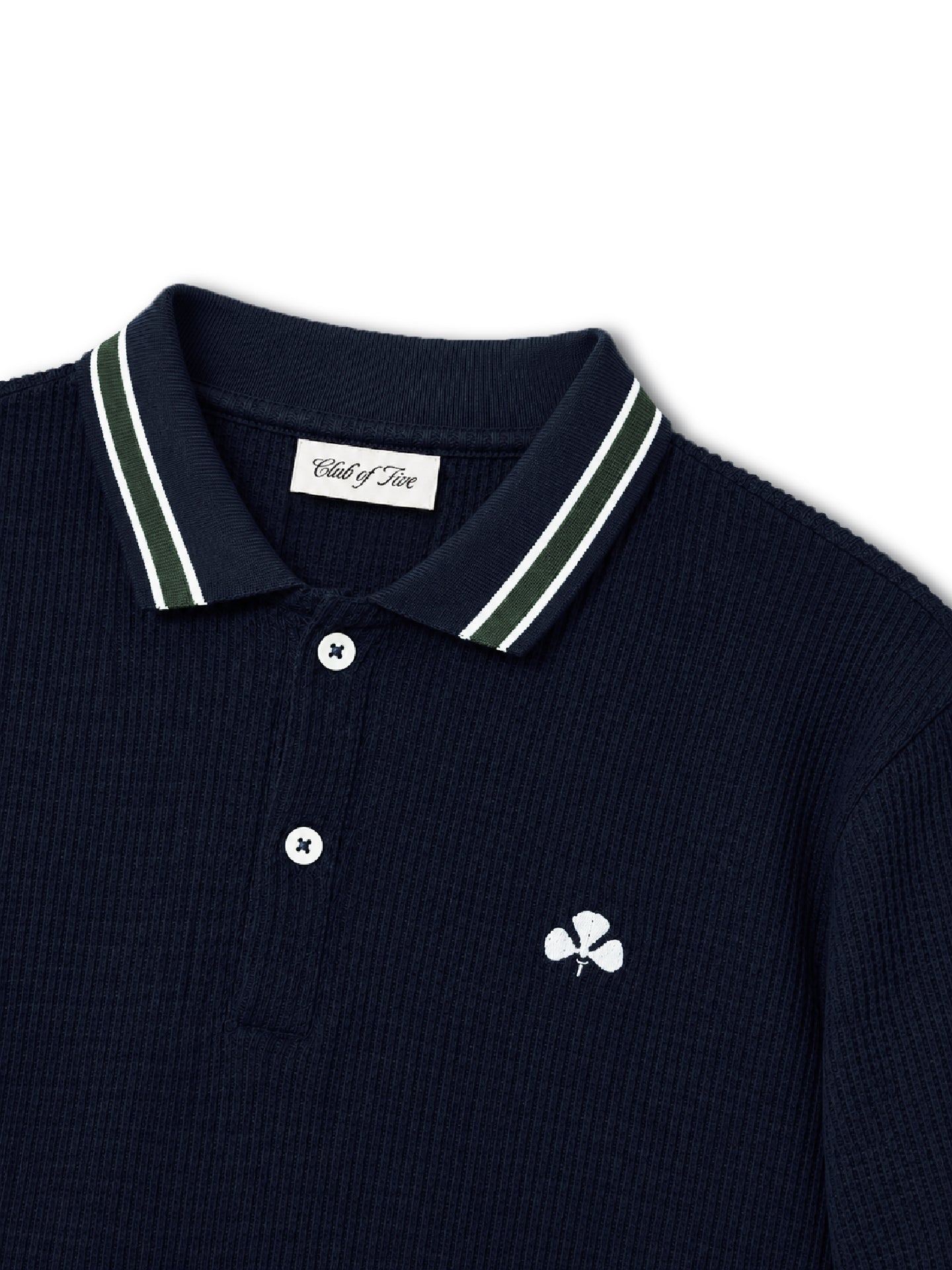 Club of Five Navy Polo Shirt (LS)
