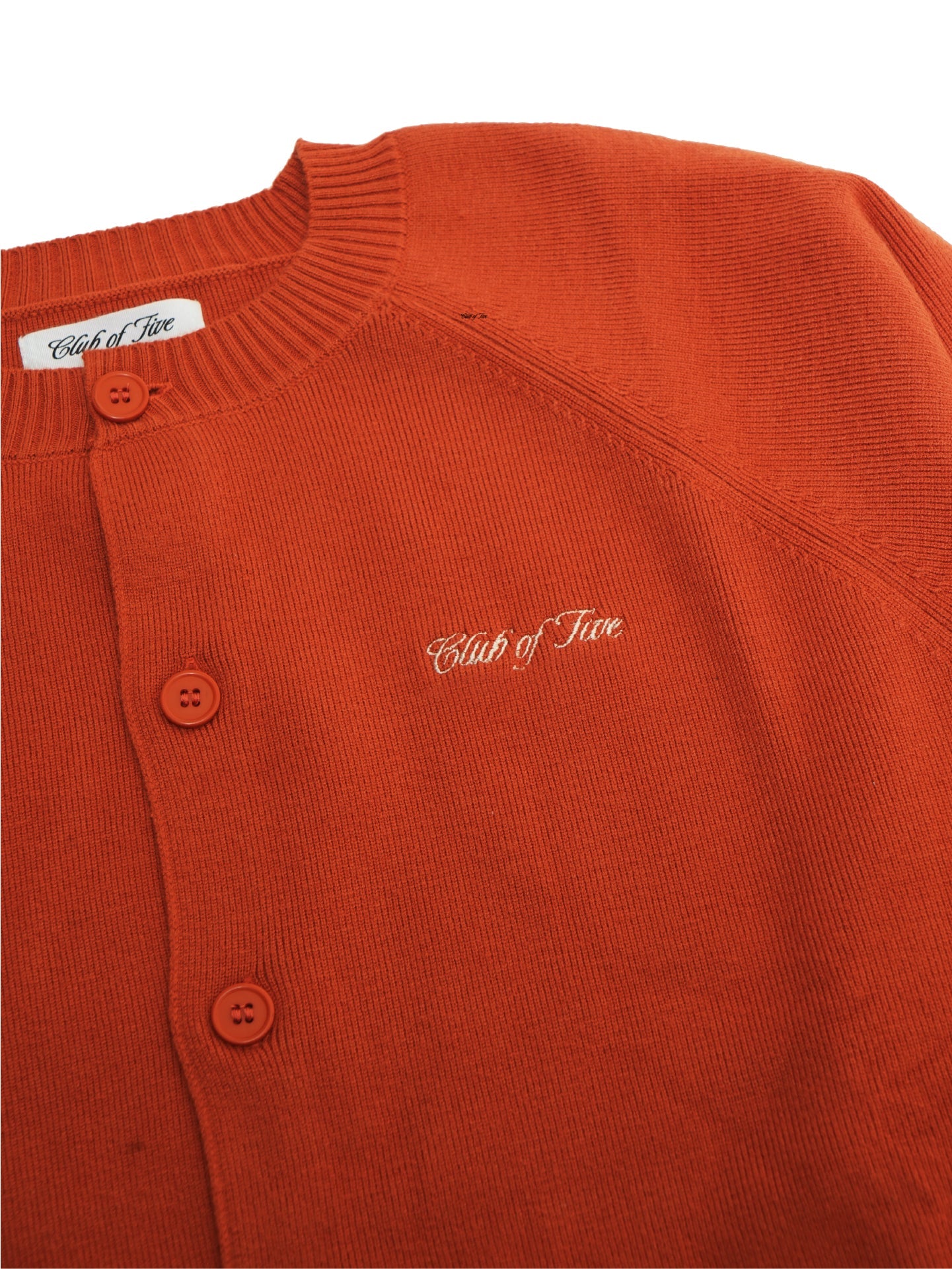 Neighborhood Orange Collarless Cardigan